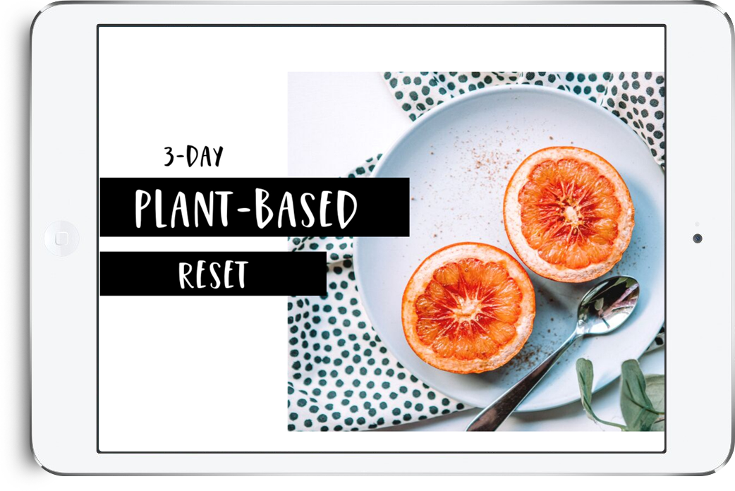 3-day plant-based reset ebook cover