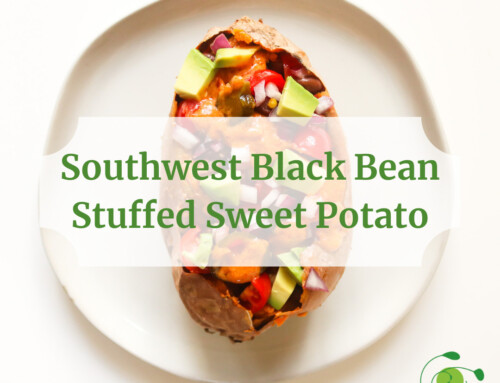 Southwest Black Bean Stuffed Sweet Potato