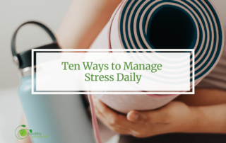 Ten Ways to Manage Stress Daily yoga water